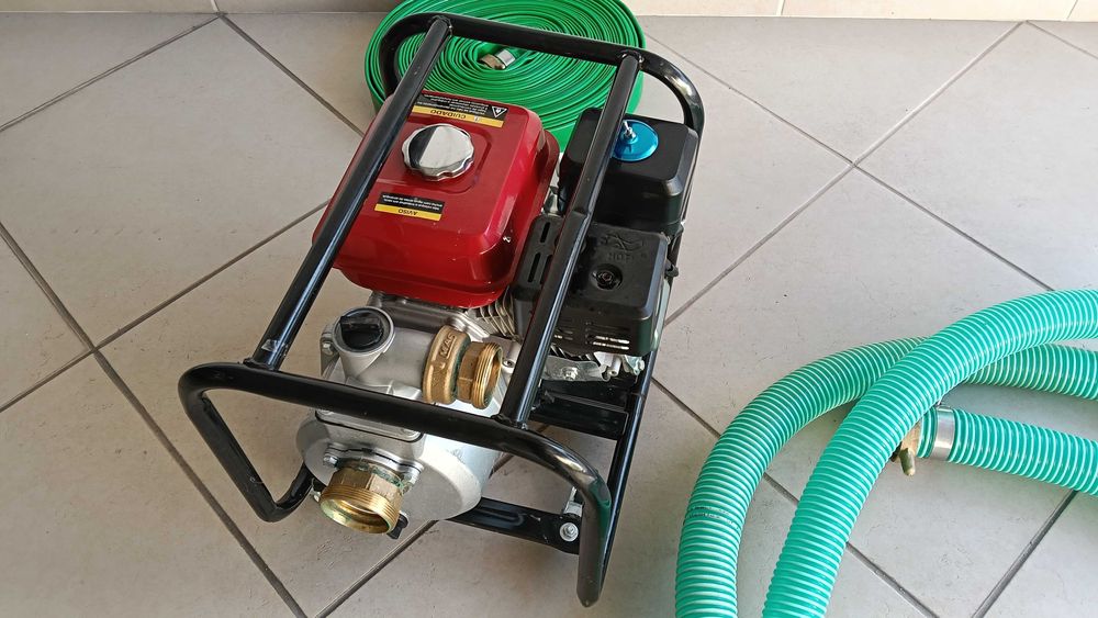 Motobomba 6.5cv 2" a gasolina COMPLETA