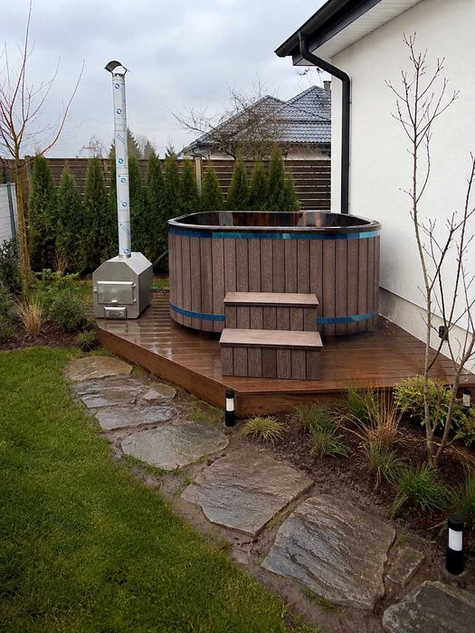 BALIA AQUANEXTO Wkład Akryl 200cm x 200cm Bania Jacuzzi Piec Zewnętrzny