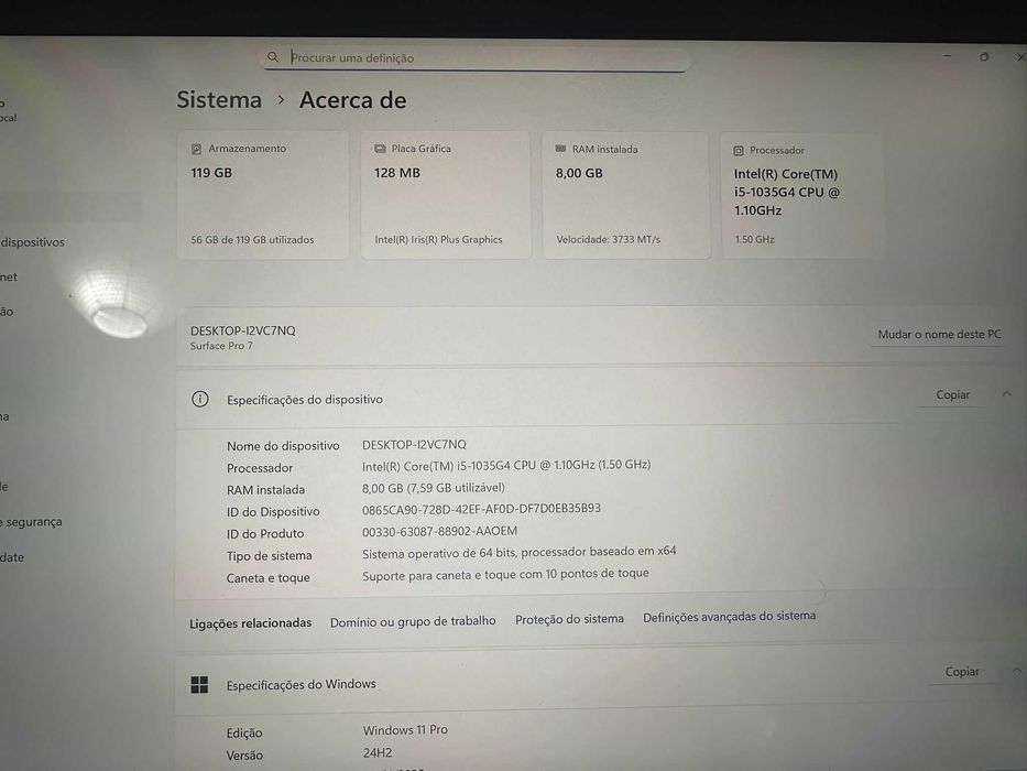 Microsoft Surface pro 7