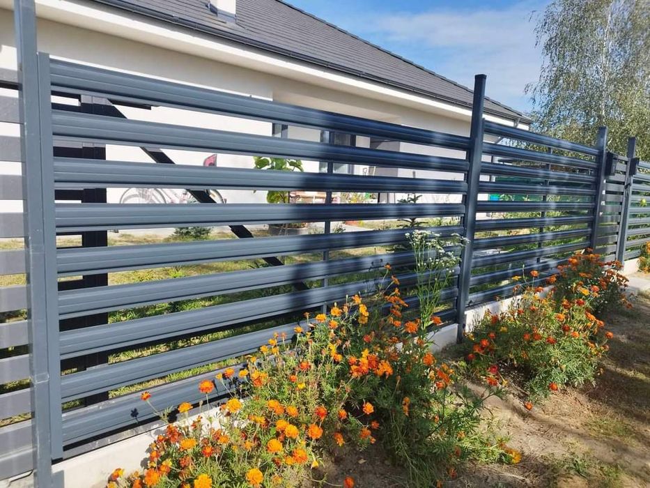 Ogrodzenia, sztachety metalowe