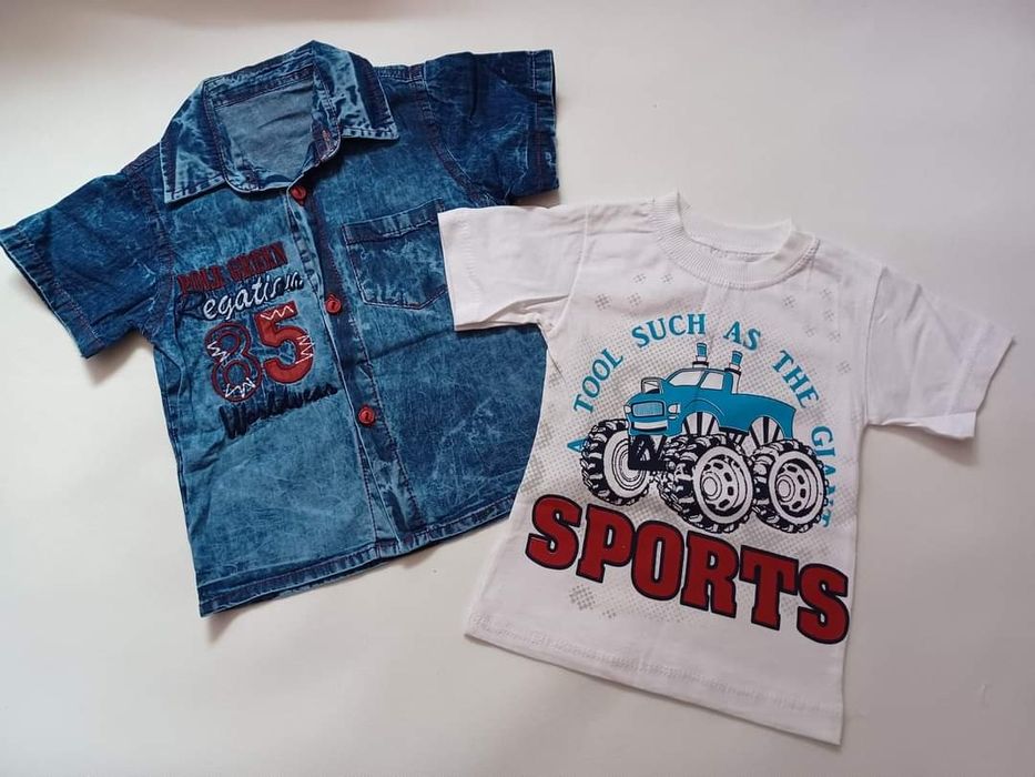 Komplet koszula+t-shirt
