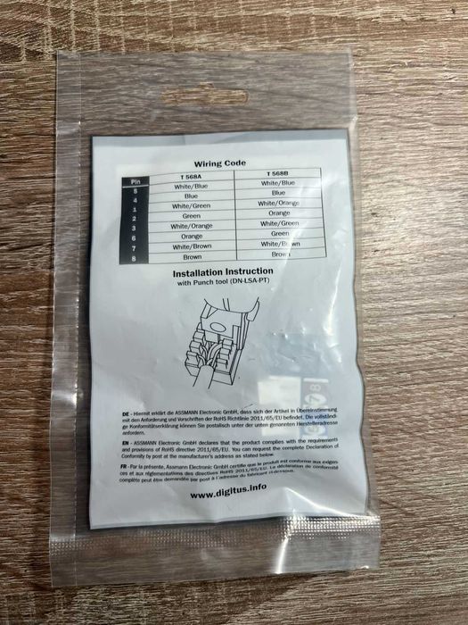Модуль Keystone Digitus RJ45 UTP (DN-93501)