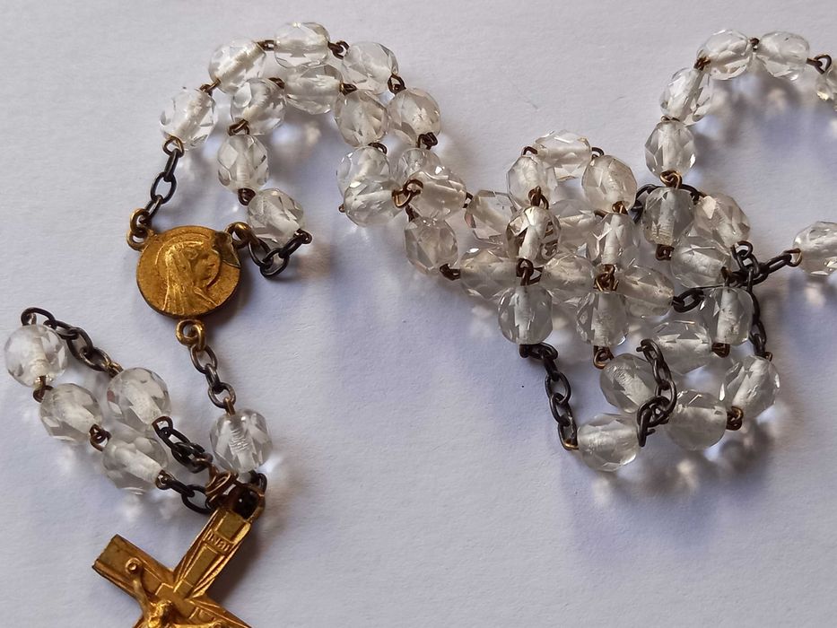 Stary różaniec .vintage