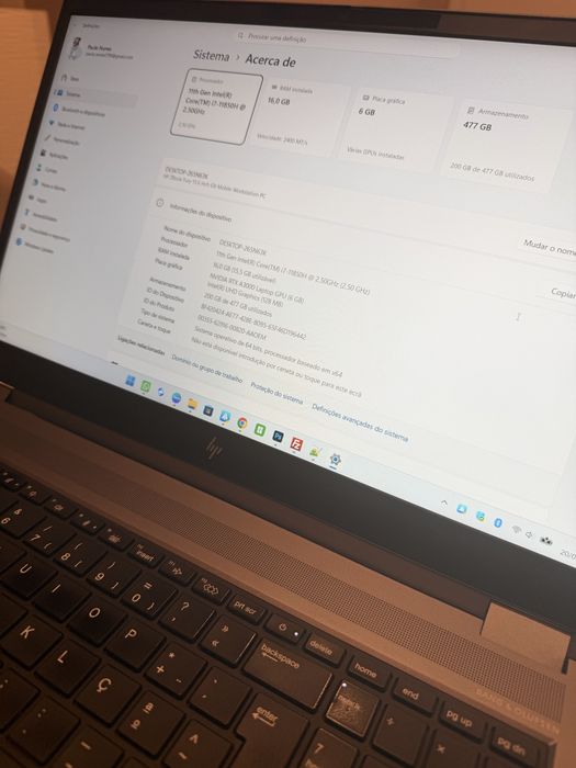 HP ZBook Fury 15 G8 | i7-11850H | 16GB RAM