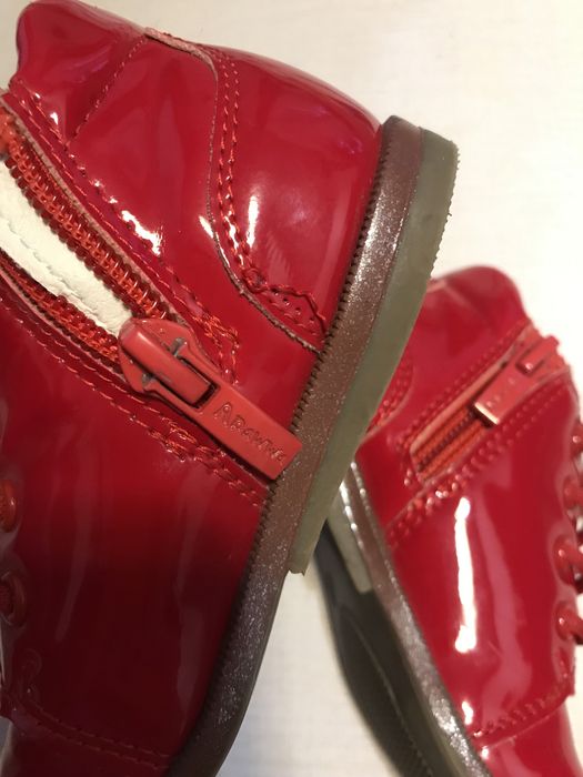 Черевички святкові червоні та сріблясті