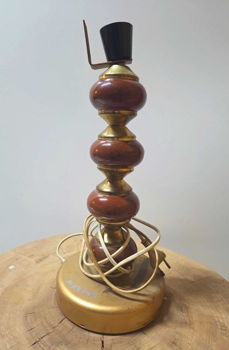 Podstawa Lampy Ceramiczno - Mosiężna