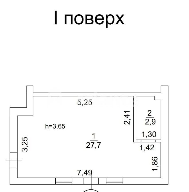 Однокомнатная квартира  в Червоном Хуторе