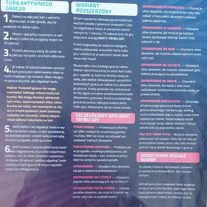 Gra karciana czółko