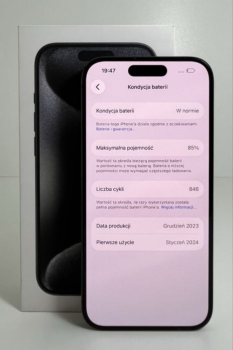  iPhone 15 Pro - 128GB - IDEALNY STAN!!