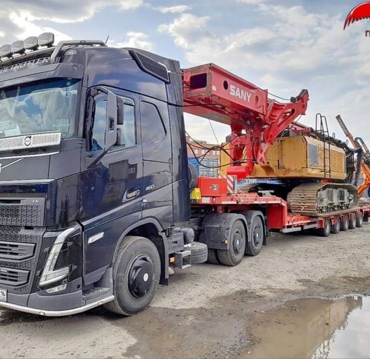 Трал 45 тонн, аренда, доставка грузов, спецтехника, эвакуатор Дніпро