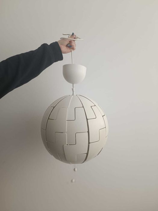 Candeeiro de tecto branco do IKEA