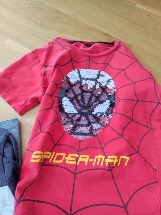 Paka ubranek Spiderman 104 smyk spodnie kurtka Softshell bluzki