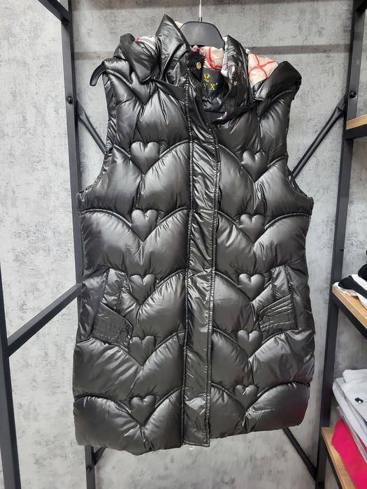 Czarny Bezrękawnik grubszy modna krata