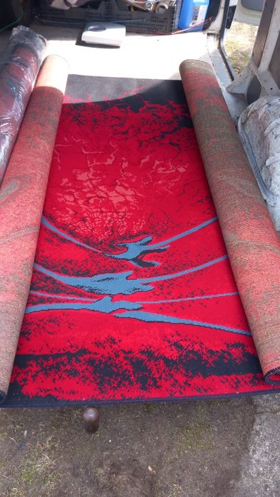 Dywan wełniany 200x300cm.PRL vintage style.