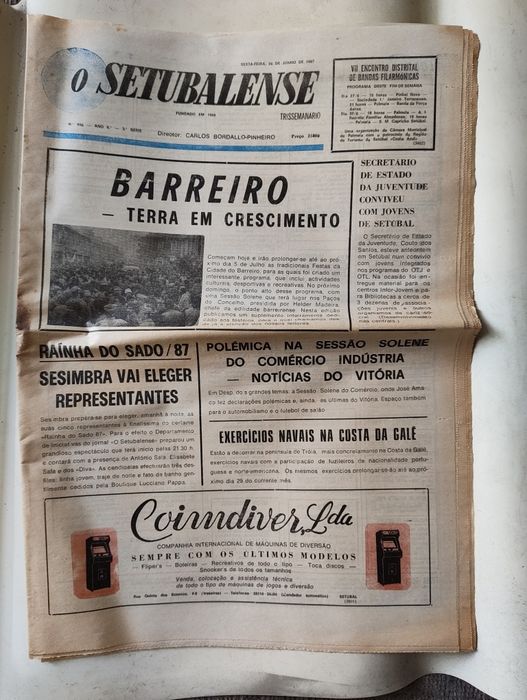 12 Jornais "O Setubalense" – Ano 1987