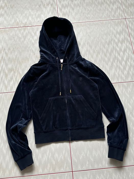Juicy Couture Velour Logo Zip Hoodie худі оригінал вілюр велюр оригина