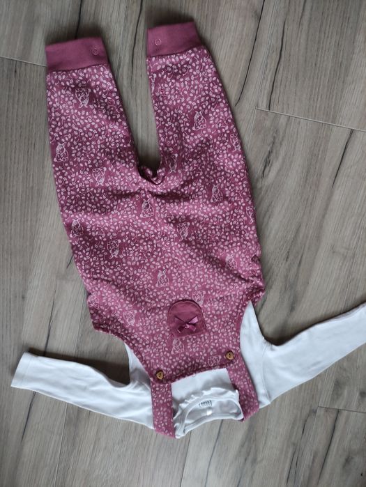 Komplet zestaw body ogrodniczki spodnie króliczek cool club wielkanoc