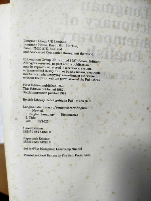 Longman Dictionary of Contemporary English