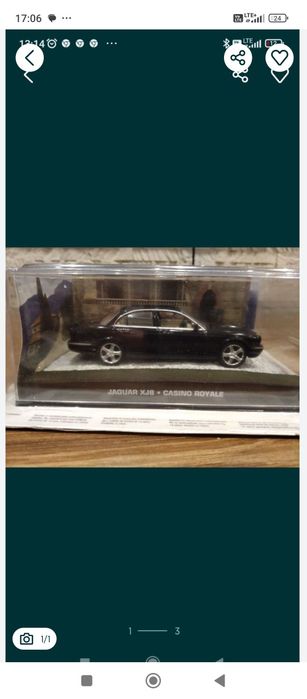 1:43 Jaguar XJ8 James Bond 007 "Casyno Royale" model w dobrym stanie z