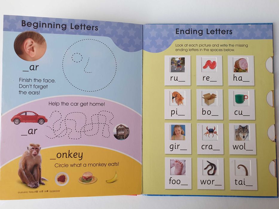 навчальна англійська письмо 5+Write Slide and Learn - Spelling