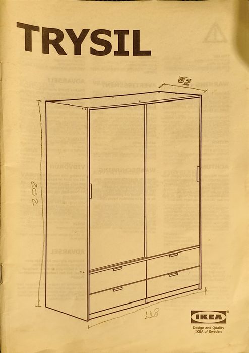 Roupeiro IKEA Trysil portas de correr