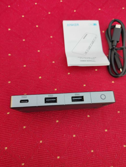 Hub USB 3.2 HDMI USB-C rozdzielacz Rozgałęźnik Adapter splitter Anker 343 do komputera PC Laptopa