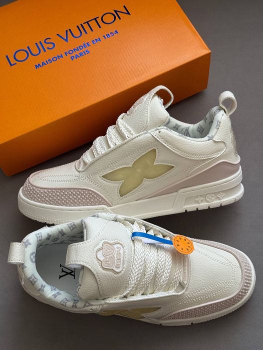 Новинка! Кросівки Louis Vuitton Skate Sneakers White Beige•Луї Віттон(білі) Скейт,louis vuitton