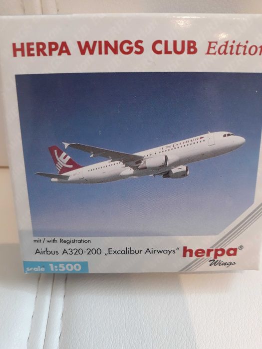 HERPA WINGS 513012 Swissair Airbus A320-200 1:500 OVP Modell SELTEN