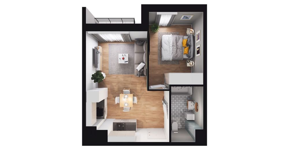 2-pokojowe mieszkanie 34 m² + ogródek Bez Prowizji - Widok 3