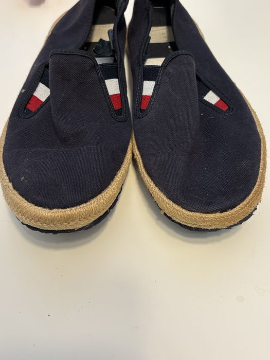 Granatowe Espadryle Tommy Hilfiger  Canvas Slipon