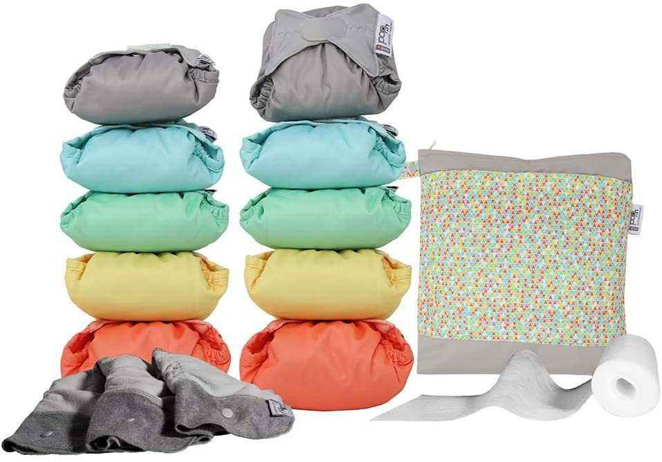Fraldas reutilizáveis em Bambo da Pop-in pack 10