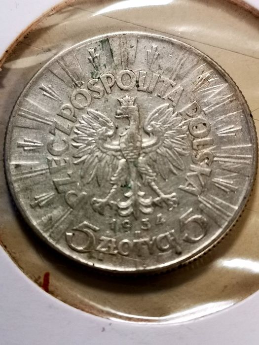 Moneta obiegowa II RP 5zł Józef Piłsudski 1934r
