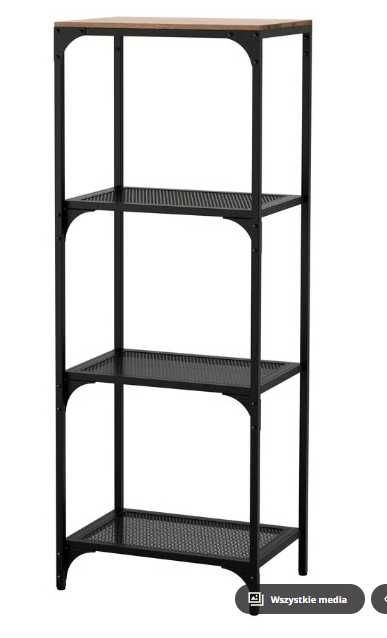 FJÄLLBO Regał, czarny, 51x136 cm, IKEA