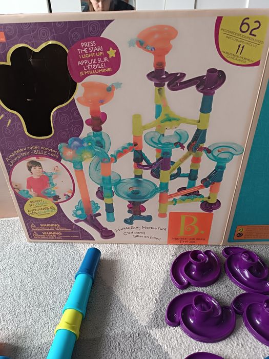 Kulodrom interaktywny  B.toys marble palooza deluxe kulki tor