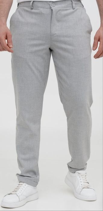 Штани сірі slim fit Trend Collection