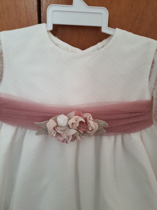 Vestido de batismo e acessórios