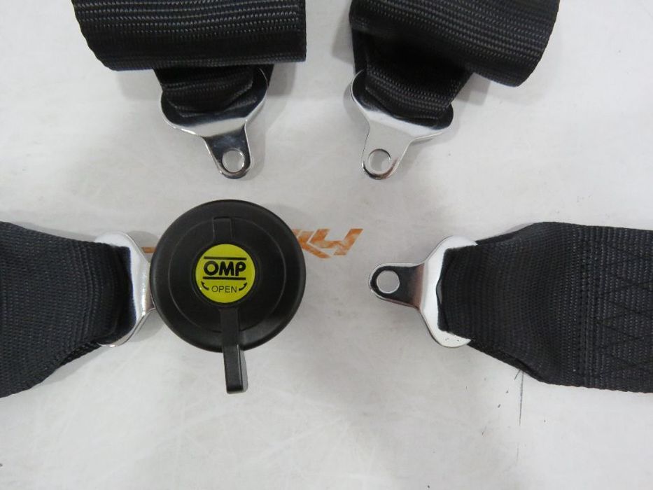 Cinto Segurança OMP Preto 4 pontos Competição