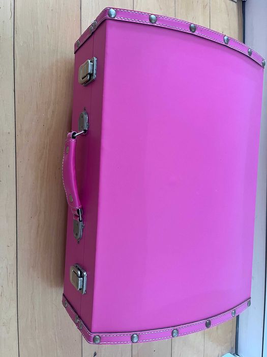 Caixa Decoração/Arrumação Rosa Choque em bom estado