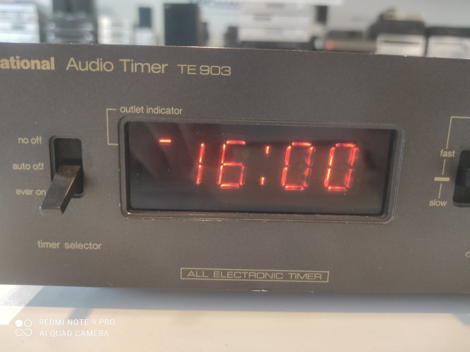 National. Technics Audio timer zegar. Japan