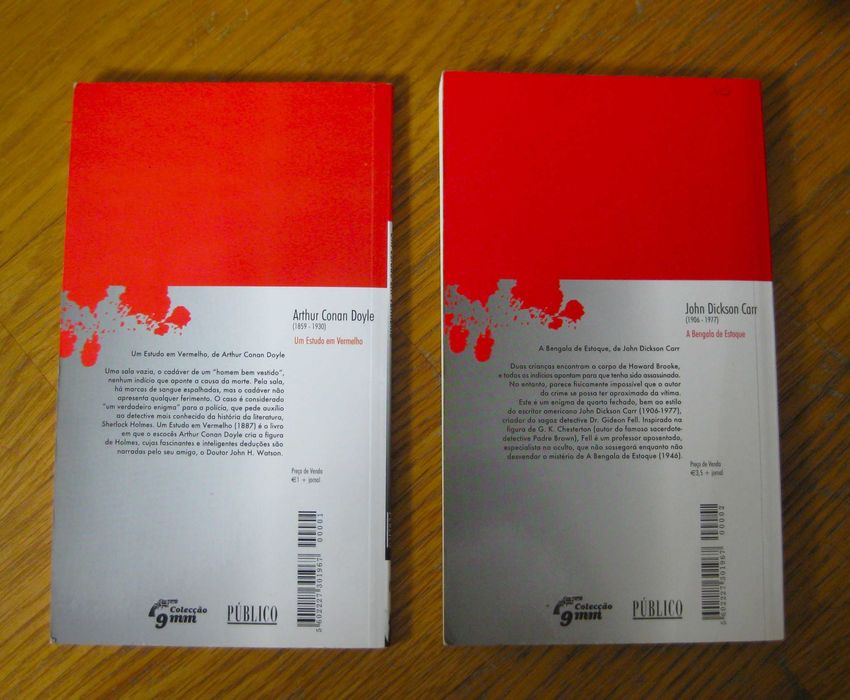 Conjunto de 4 livros da Coleção 9mm do Público