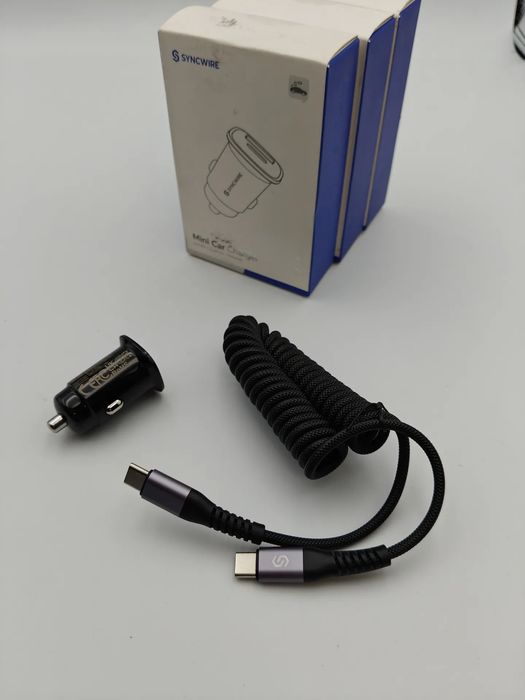 Ładowarka samochodowa 60 w usb typ c - usb typ c syncwire sw-xc769