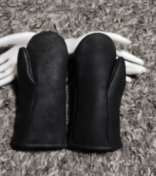 Męskie rękawice skórzane, etui naturalna skóra owcza