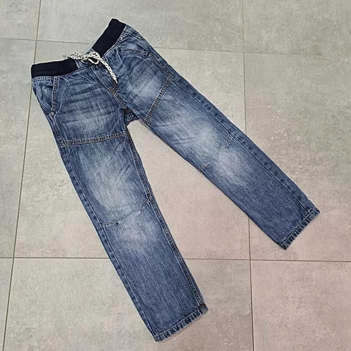 Denim co wycierane jeansy 140