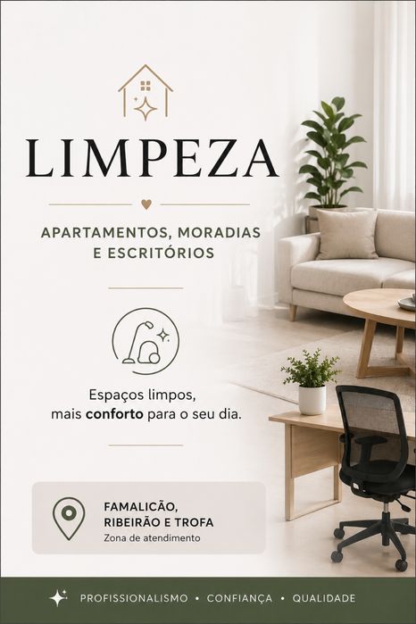 Faço limpezas e passo ferro
