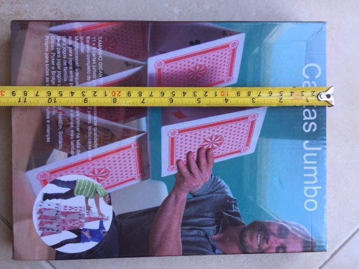Baralho de cartas de jogar tamanho Jumbo / Gigante