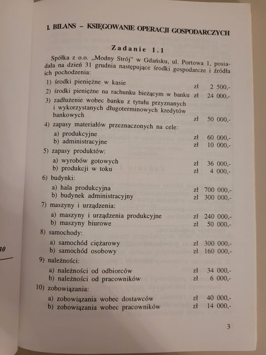J. i P. Matuszewicz Rachunkowość od podstaw. Zbiór zadań.