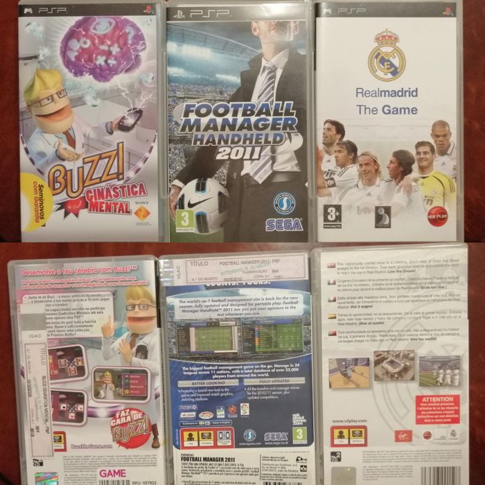 Jogos PSP e PlayStation 2