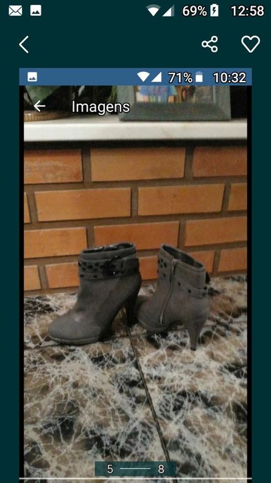 6 Calçados tamanho 37/38 em bom estado