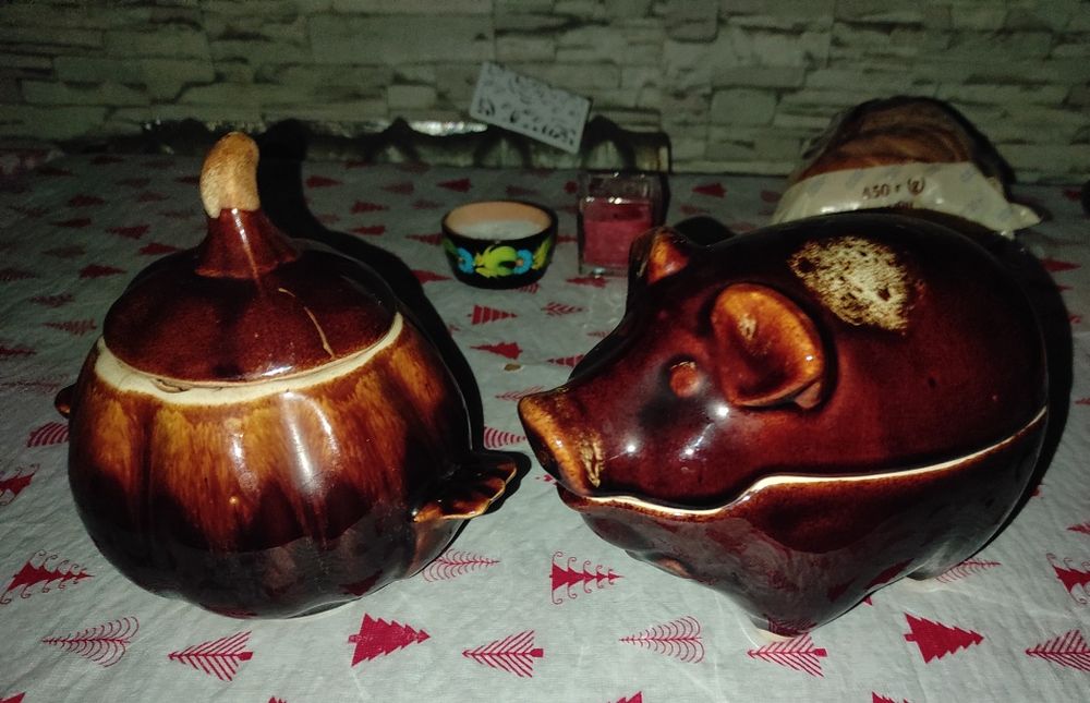 Глиняний посуд, горщик для запікання, чайний сервіз, чашки