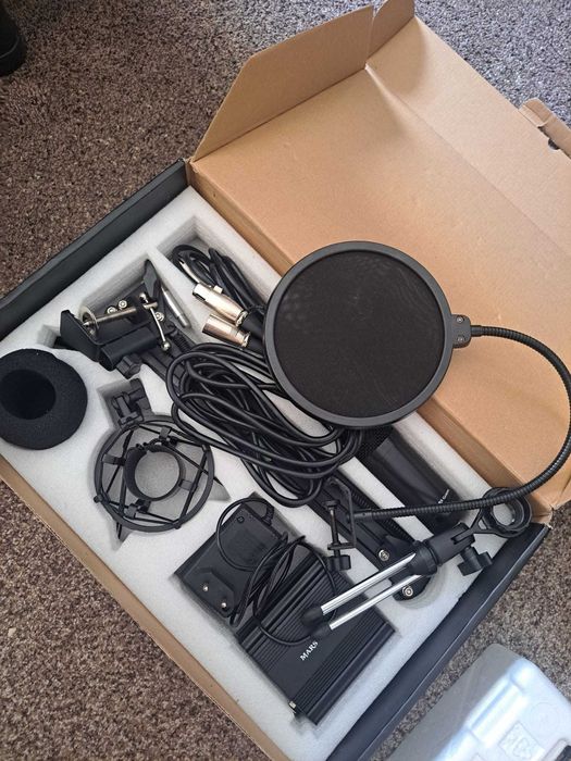 Microfone Profissional Mars Gaming MMICKIT – Kit Completo para Streaming, Gaming e Podcast
